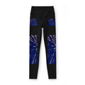 Fireworks Night Leggings — Blue Spark Celebration Yoga Pants
