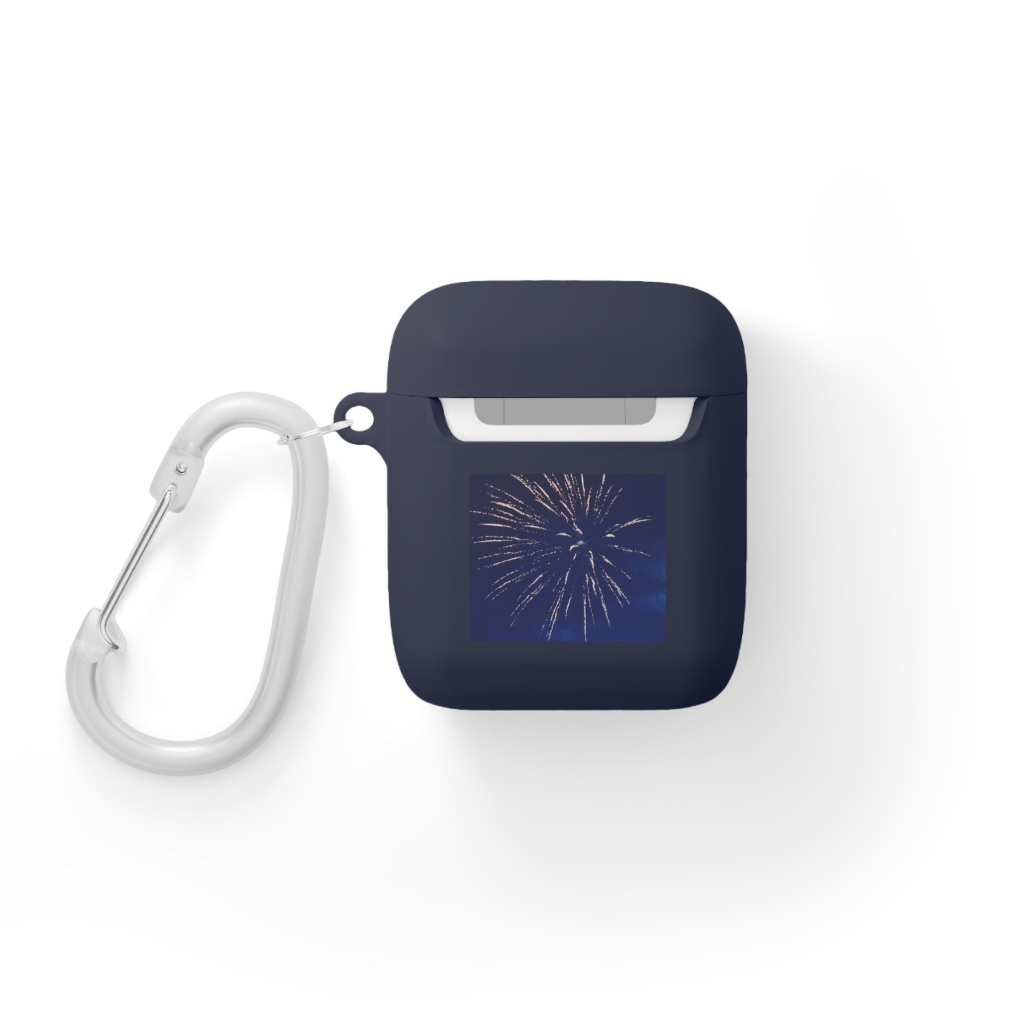 Navy Fireworks Burst AirPods Case