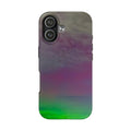 Aurora Gradient Tough Phone Case — Nebula Purple to Green Protective Phone Cover