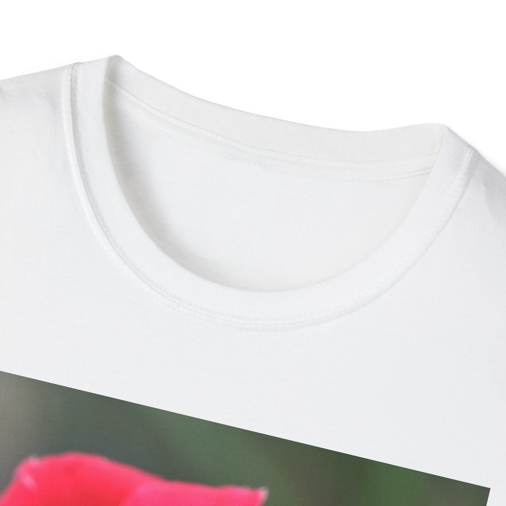 Rose Photo T-Shirt — "Loved, Chosen, Valued" Inspirational Floral Tee