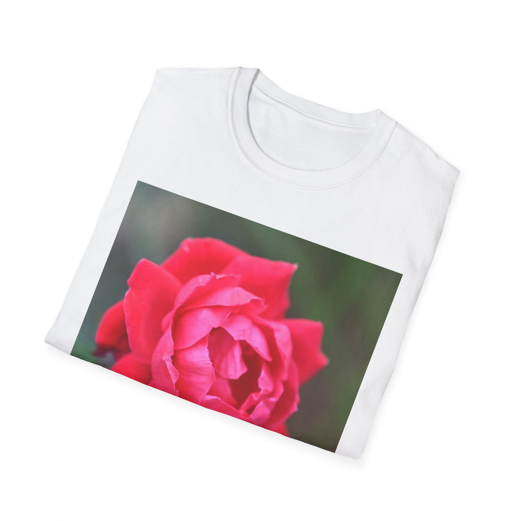 Rose Photo T-Shirt — "Loved, Chosen, Valued" Inspirational Floral Tee