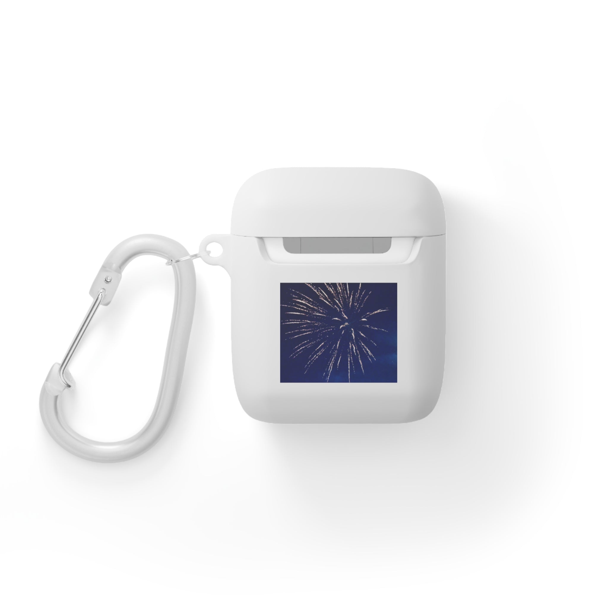 Navy Fireworks Burst AirPods Case