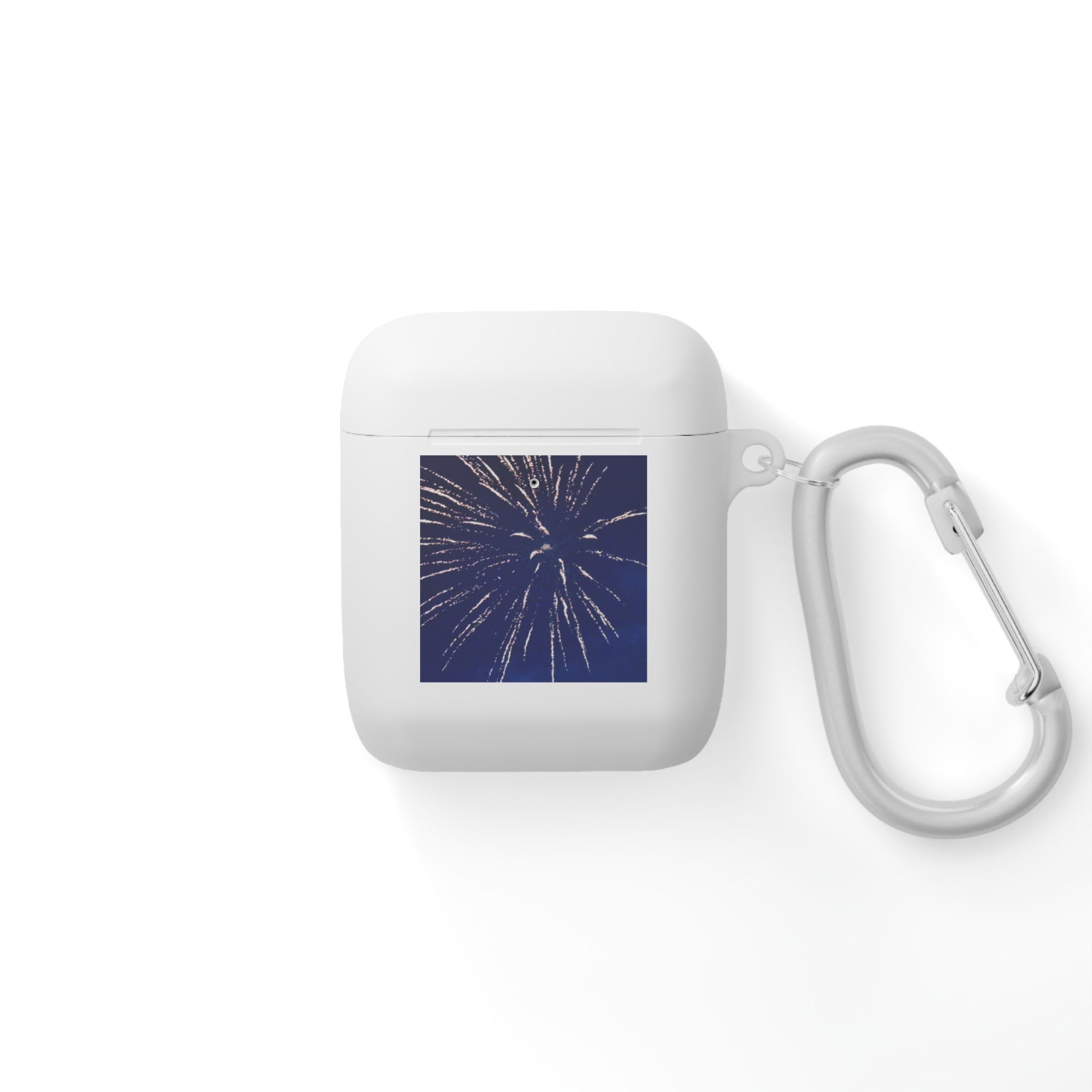 Navy Fireworks Burst AirPods Case
