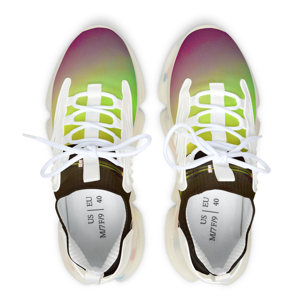 Mesh Sneakers — Women’s Gradient Athletic Shoes with Cushion Sole