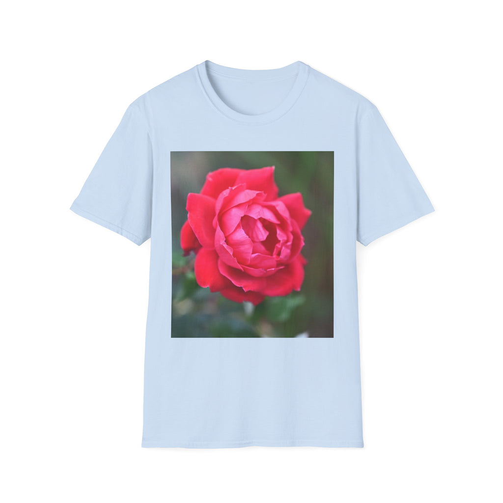 Rose Photo T-Shirt — "Loved, Chosen, Valued" Inspirational Floral Tee