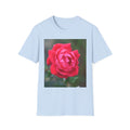 Rose Photo T-Shirt — "Loved, Chosen, Valued" Inspirational Floral Tee