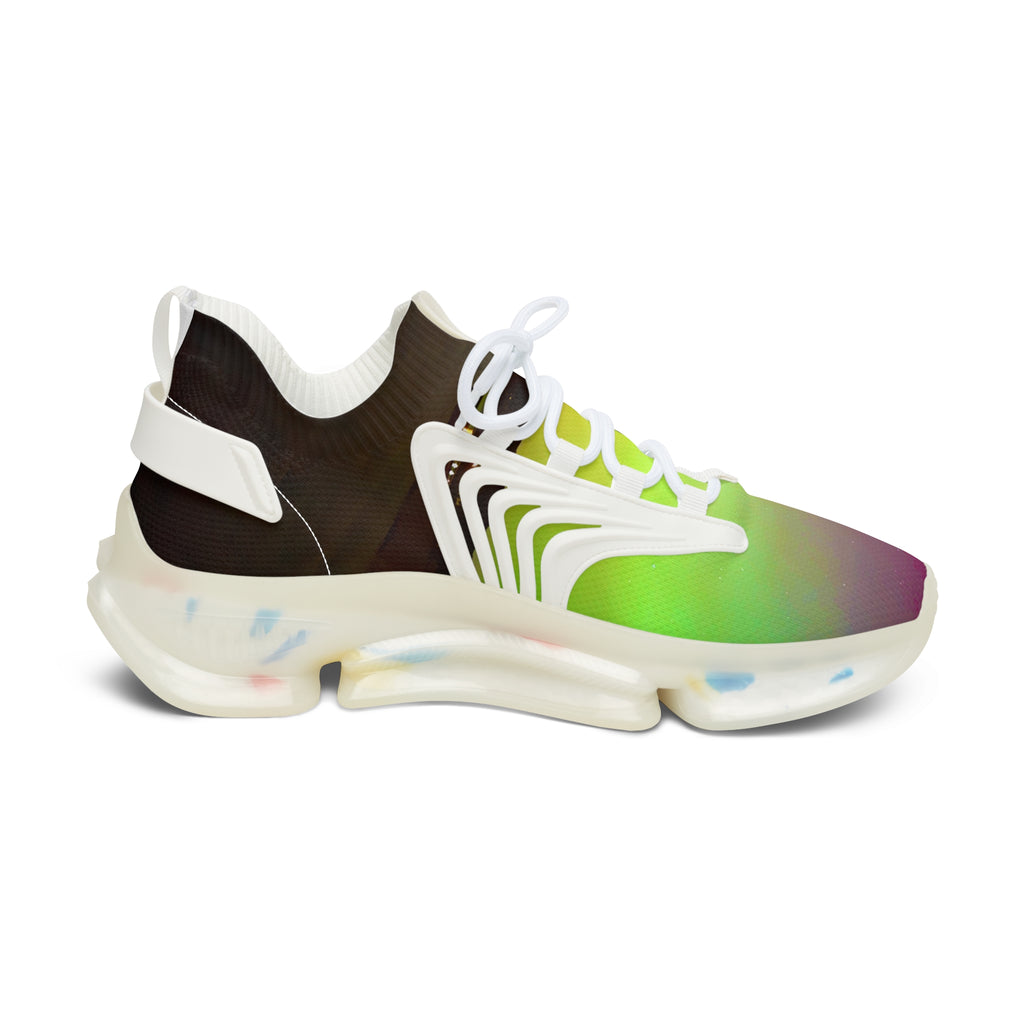 Mesh Sneakers — Women’s Gradient Athletic Shoes with Cushion Sole