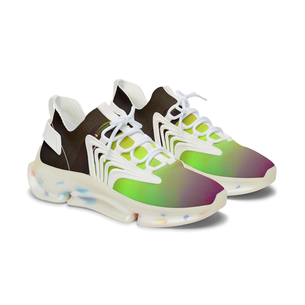 Mesh Sneakers — Women’s Gradient Athletic Shoes with Cushion Sole